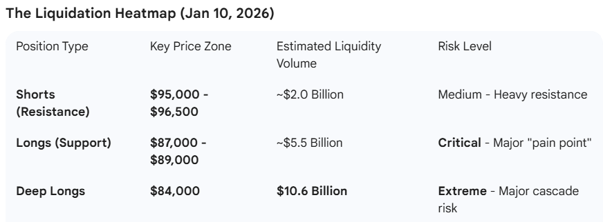BTC liquidations heatmap